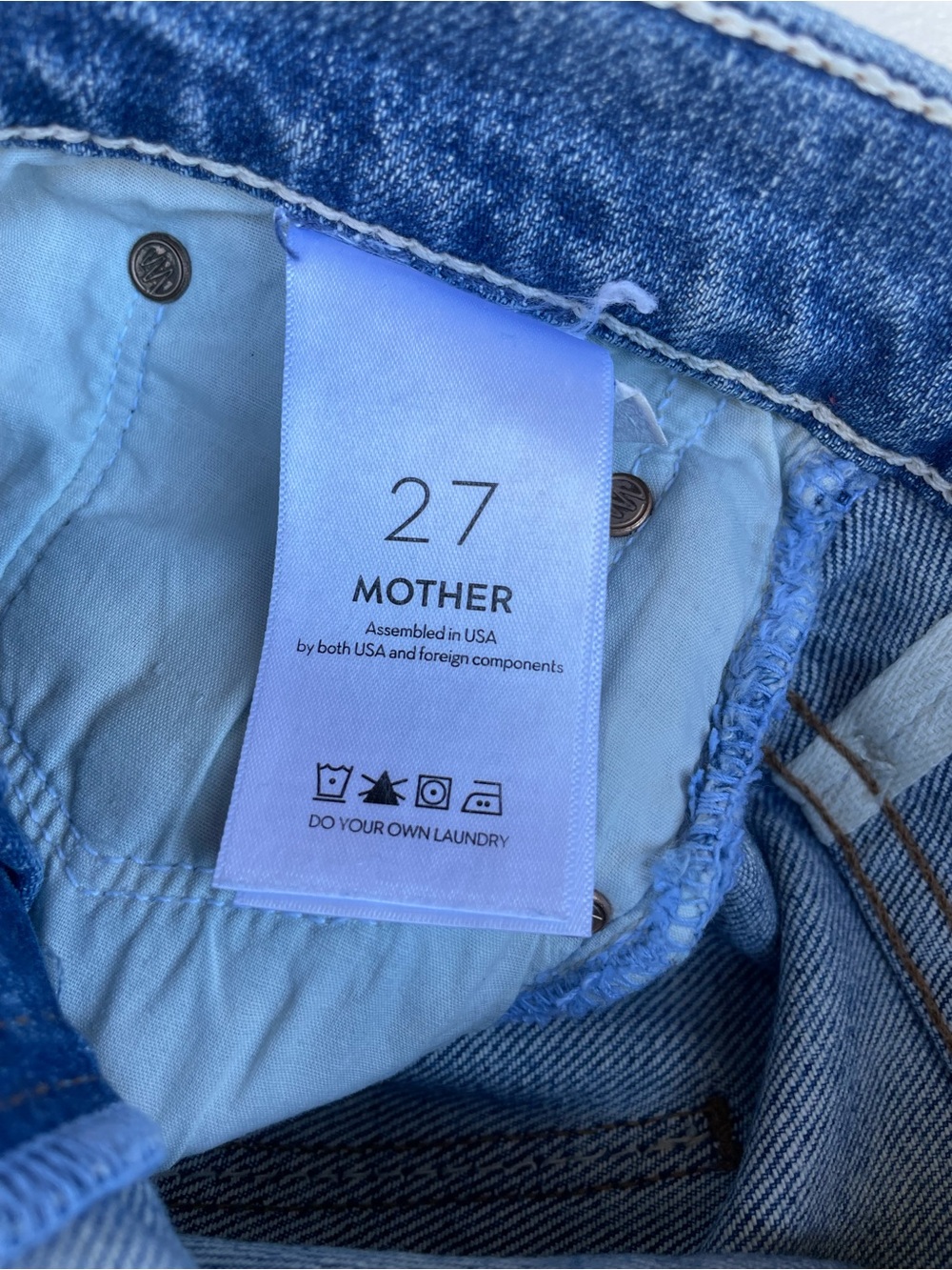 MOTHER Women's The Pick Up Skimp Jeans in My Melancholy - Picture 3 of 4